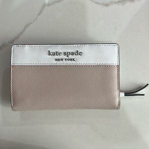 Kate Spade Medium Bifold Wallet Cameron Warm Beige